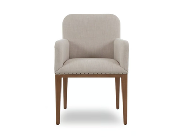 MAURO ARM ESSENCE - Upholstered fabric chair with armrests by Crearte Collections - view 2